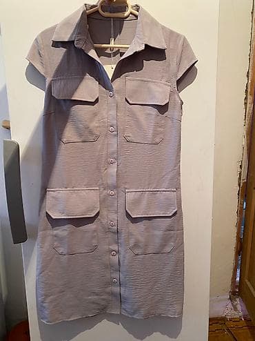 Повседневное платье, Лето, Короткая модель, Платье-рубашка, XL at lalafo.kg Повседневное платье, Лето, Короткая модель, Платье-рубашка, XL