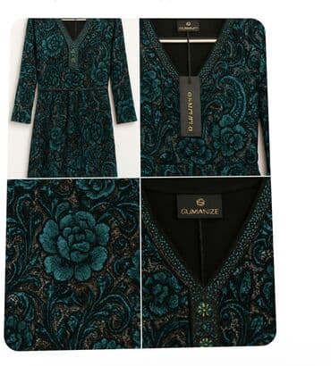 зимние платья для беременных: Новое бархатное изумрудное платье Gumanize, размер 56. - Длина макси — 1