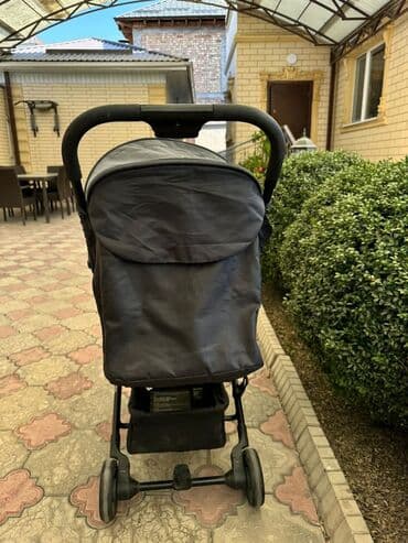 коляска prego: Коляска, цвет - Черный, Б/у — 3