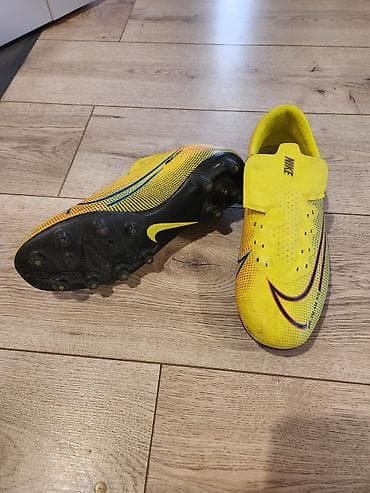 nike phantom: Футбольные бутсы Nike Mercurial (FG) — яркая лимонно‑жёлтая расцветка — 1