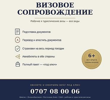 Визовое сопровождение — рабочие и туристические визы всех типов. Что — 1