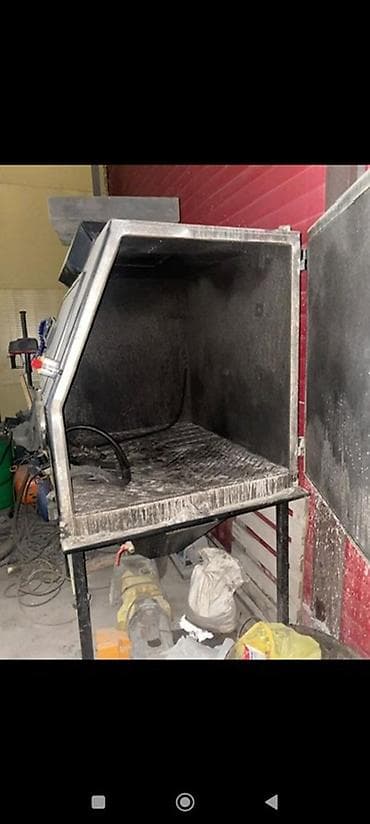 пескоструй аппарат: Пескоструйная камера AK 1200 - Закрытая рабочая камера с большим — 4