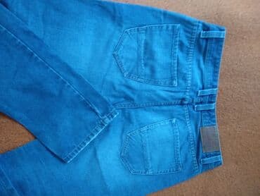 мусулманская одежда: Джинсы мужские .х/б,цвет голубой,из Дубая,размер 36,не стрейч,бренд — 6