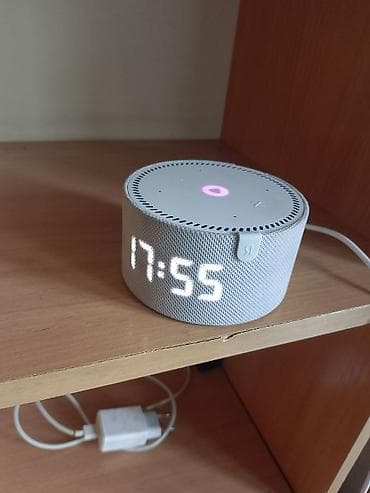 чехлы на ми: Умная колонка алиса мини 3 с LED‑часами (белая) - Компактная круглая — 1