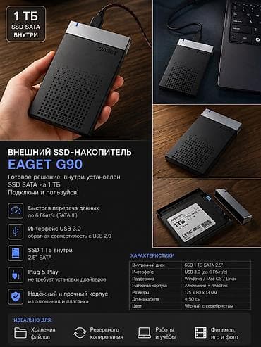 Накопитель для ПК, Новый, SSD, 1 ТБ, 2.5", Для ПК