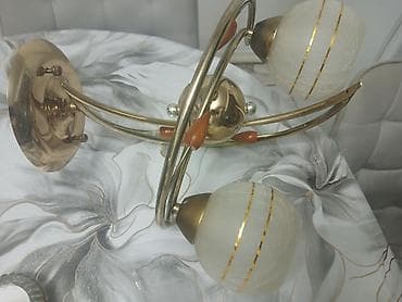 светильник светодиодный потолочный: Потолочный светильник на 2 плафона - Тип: потолочный, база под — 4