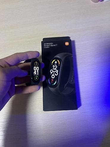 часы fenix 7x: Фитнес-браслет Xiaomi Smart Band 7 (черный) - Экран: крупный AMOLED — 2