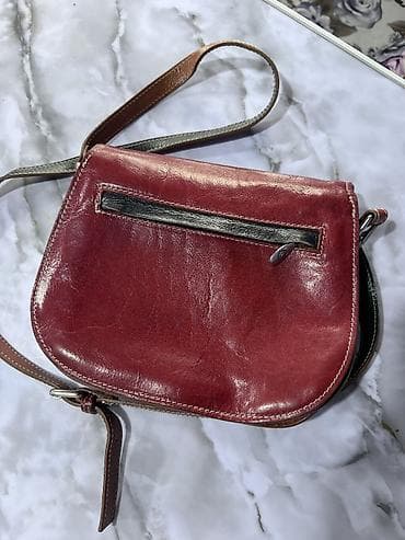 латок для золото: Сумка через плечо DPell (De Pell) из натуральной кожи, Made in Italy — 4