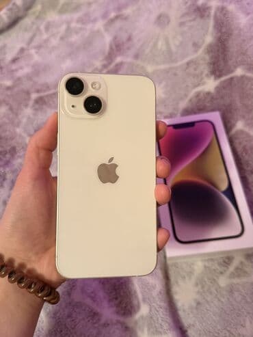 iphone 14 телефон: IPhone 14, Б/у, 256 ГБ, Белый, Зарядное устройство, Защитное стекло, Чехол, 84 % — 5