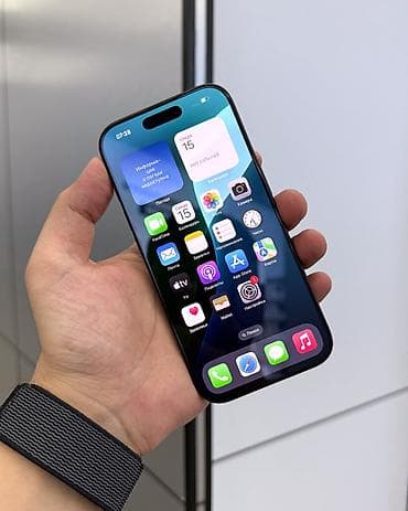 true: IPhone 16 Pro, Б/у, 128 ГБ, Black Titanium, Защитное стекло, Чехол, Коробка, В рассрочку, 91 % — 2
