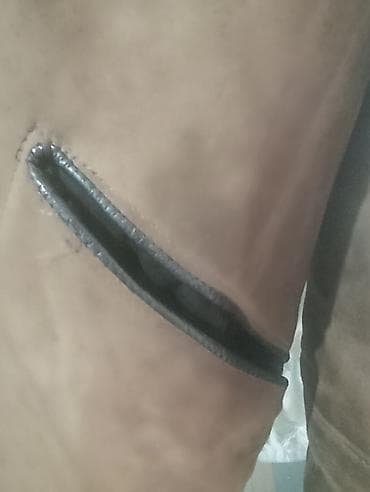 дублёнка мужская: Мужская натуральная дубленка. овчина. отделка кожа. Привезена с — 4