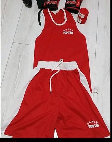 Байпактар жана ич кийимдер: Боксерский комплект Top Ten. Состав: - Майка без рукавов красного — 1