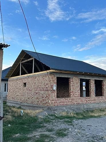 вагон жилой: Пош новастрока Одноэтажный кирпичный недостроенный дом 10.5на 10.5 — 4