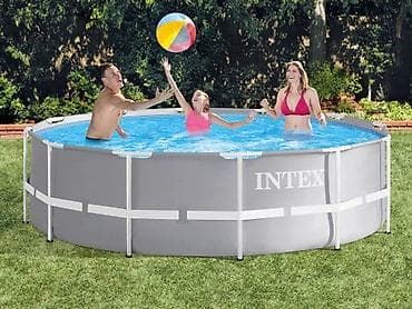 Спорт и хобби: Каркасный бассейн Intex Prism Frame 366x99 см + фильтр-насос 2006 л/ч — 3