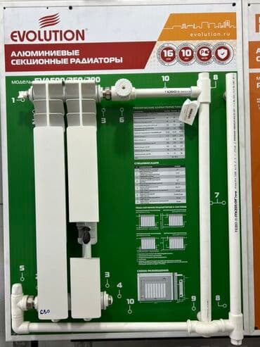 Алюминиевый секционный радиатор Evolution EVA 500/350/300 предназначен
