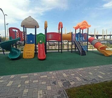 надувной бассейн для взрослых: Детская горка Для улицы, Пластик, Новый — 5