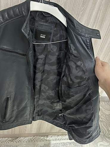 кожа костюм: Мужская кожаная куртка Jorg Weber Casual, темно синий. Размер L ( 50 ) — 3