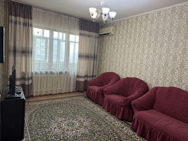 долгосрочная аренда квартира бишкек ош базар: 2 комнаты, Собственник, Без подселения, С мебелью полностью — 3