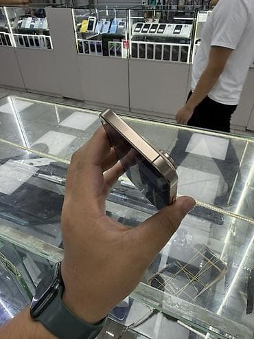 Техника и электроника: IPhone 16 Pro, Б/у, 256 ГБ, Золотой, Зарядное устройство, Защитное стекло, Чехол, 91 % — 7
