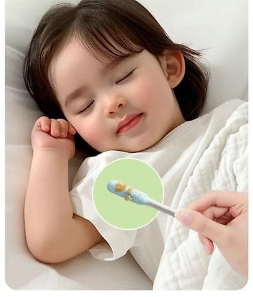 Детские ватные палочки с ЛИПКИМ слоем для очистки ушей - Специальная