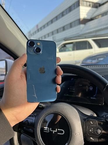 poco 2: IPhone 13 mini, Б/у, 256 ГБ, Синий, Зарядное устройство, Защитное стекло, Чехол, 74 % — 1