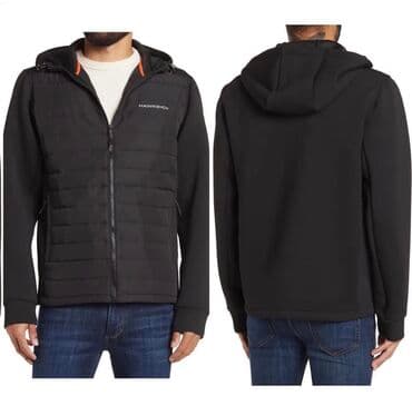 button куртки бишкек: HAWKE & CO. Неопреновая гибридная куртка с цветными блоками и — 2