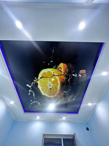 Дизайн, проектирование: Натяжной потолок Глянцевое, Матовое, 3D потолки Гарантия, Бесплатная консультация, Бесплатный замер — 16