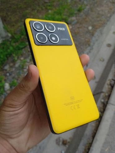 poco c55: Poco X6 Pro 5G, Б/у, 256 ГБ, цвет - Желтый, 2 SIM — 1