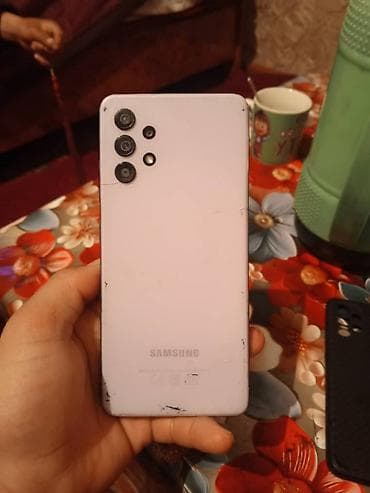 авто камеры: Samsung Galaxy A32, Б/у, 128 ГБ, цвет - Фиолетовый, 2 SIM — 2