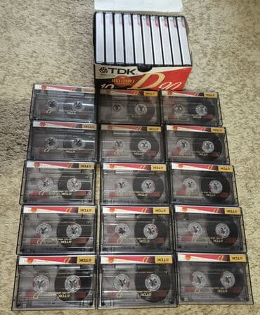 магнитофон касетный: Аудиокассеты оригинал TDK, BASF, SONY, RAKS,KONICA,SMAT. 1.TDK, BASF — 5