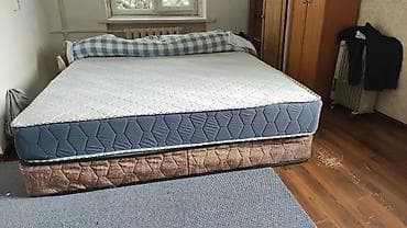 дф: Продается матрас 2 шт, двухместные, ортопед и полуортопед, состояние — 1
