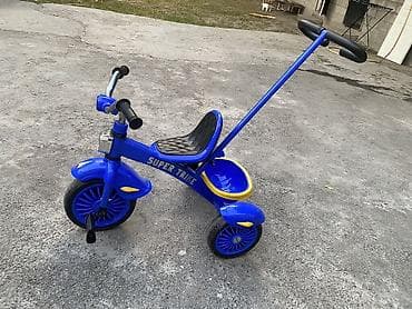 Новый !!! Детский трехколесный велосипед Super Trike - Яркий синий — 2
