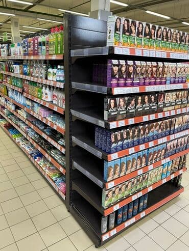 оборудование для бутика: Витрины, стеллажи, полки торговые металлические б/у, полка магазинная — 1