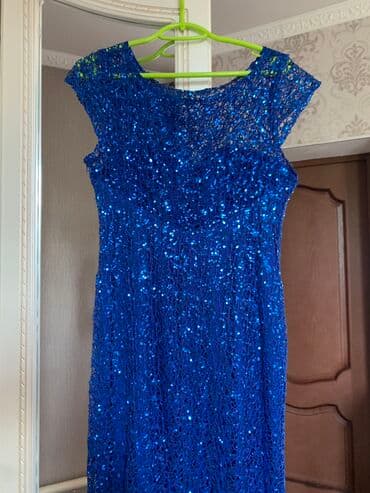 платье для свадьбы на островах: Вечернее платье, Русалка, Длинная модель, Без рукавов, Камни, Стразы, L — 6