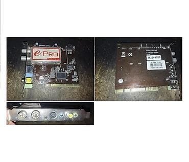 звуковые карты pci: ТВ-приемник TV Tuner FM E-Pro 7130 (PCI, Analog), ✔Аналоговый ТВ-тюнер — 1