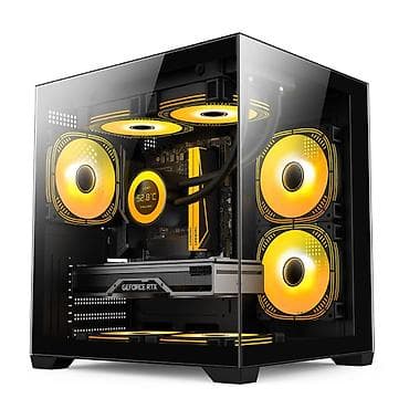 Корпус ПК, Новый, Mini-ATX, цвет - Черный at lalafo.kg Корпус ПК, Новый, Mini-ATX, цвет - Черный