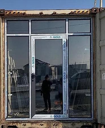Внутренняя отделка: Двери для домов и квартир, Стеклянная, Двухстворчатая, Со стеклом, цвет - Белый — 2