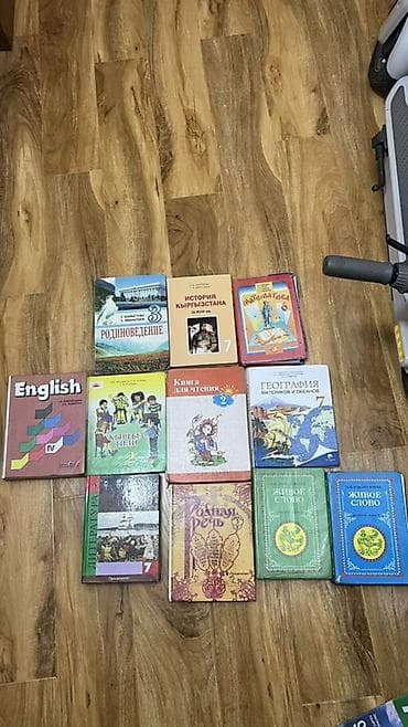 школьные учебники: Набор школьных учебников и пособий (разных классов и предметов): - — 1