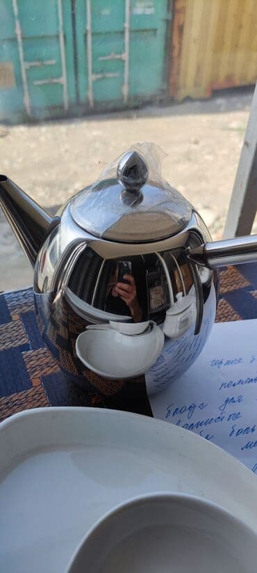 буфет для посуды: (белая керамика/фарфор + стекло): длинная тарелка 63 см 2500сом 1 шт — 7