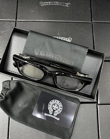 Очки Chrome Hearts (оправа) - Модель: прямоугольная ацетатная оправа — 1