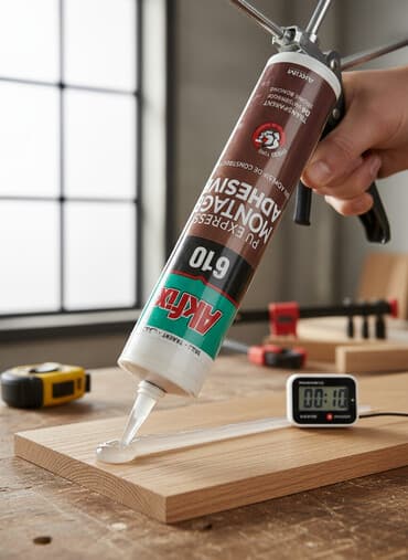 ибоксидная смола: Монтажный клей Akfix 610 PU Express в тубе. Этот прозрачный клей D4 — 1