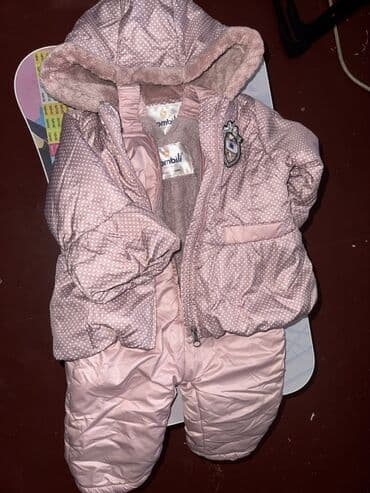 купить детский зимний костюм на мальчика: Комплект, цвет - Розовый, Б/у — 5