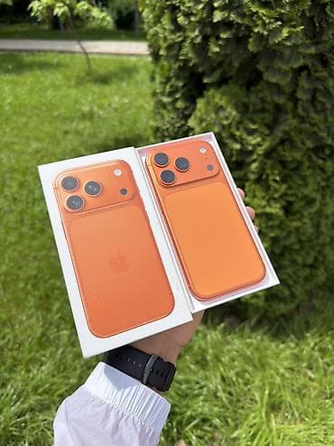 IPhone 17 Pro, Новый, 256 ГБ, Оранжевый, Зарядное устройство, Защитное стекло, Кабель, В рассрочку, 98 %