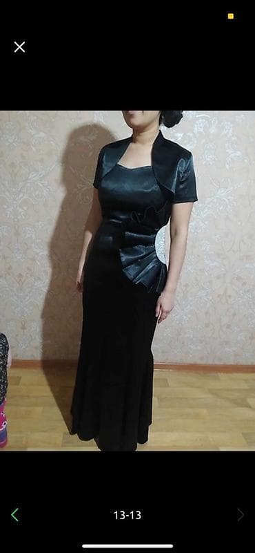 экко обувь: Вечернее платье в пол с болеро, чёрного цвета. Элегантная модель с — 1
