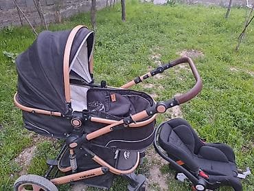 Коляска, Другой бренд, цвет - Черный, Б/у, Самовывоз