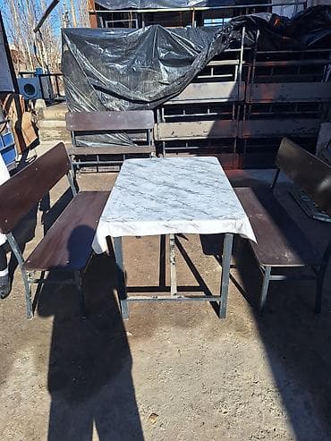 столешницу мойка: Комплект садовой мебели, Стол, Металл — 5