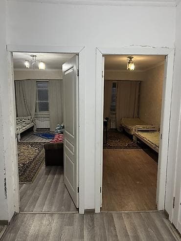 манас квартиры: 2 комнаты, 53 м², Индивидуалка, 5 этаж, Старый ремонт — 3