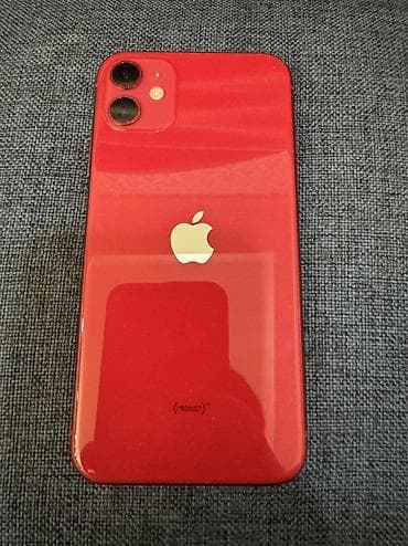IPhone 11, Б/у, 128 ГБ, Красный, Коробка, 71 %