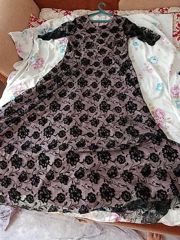 Айымдардын кийими: Комплект женской одежды (3 предмета): 1) Длинное вечернее платье с — 1