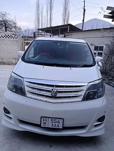 кадамжай авто: Toyota Alphard: 2007 г., 3 л, Автомат, Газ, Вэн/Минивэн — 10